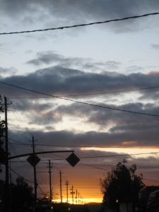 and an alberta street sunset